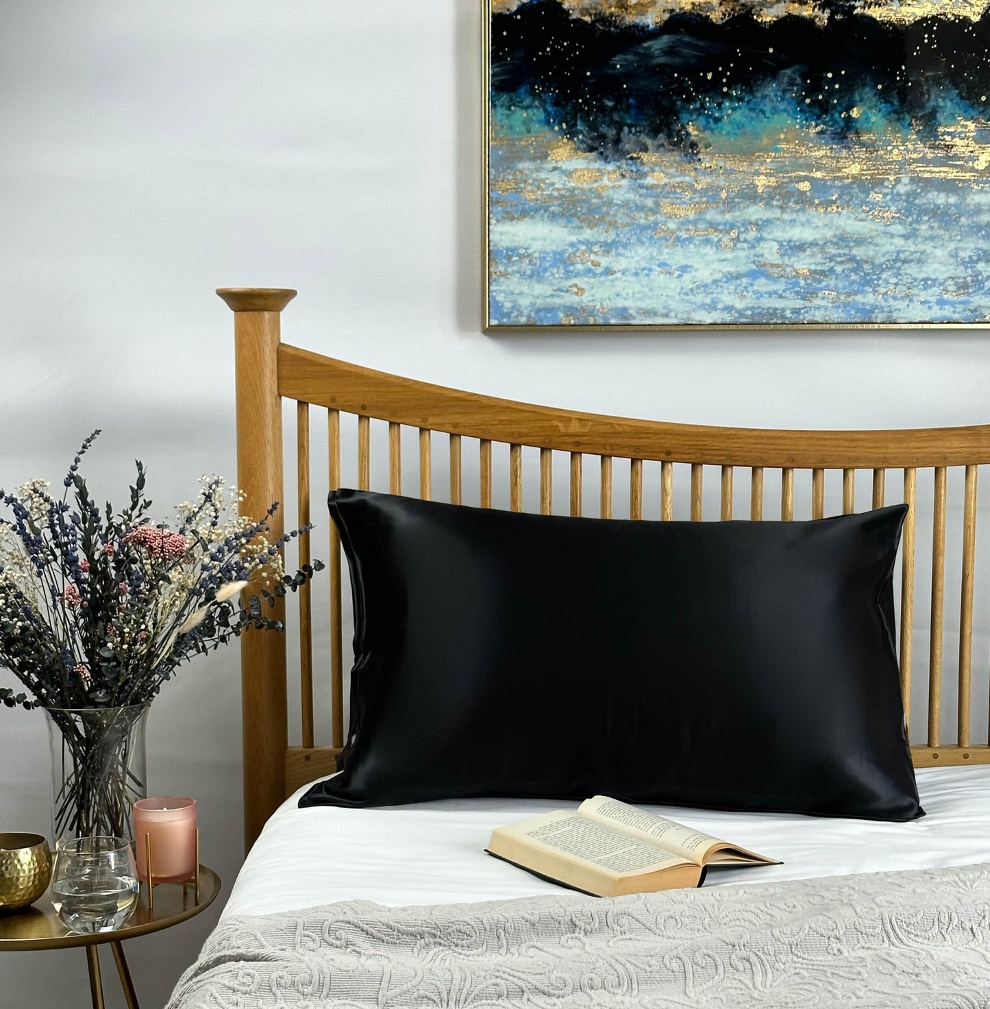 Silk Pillowcase - Black