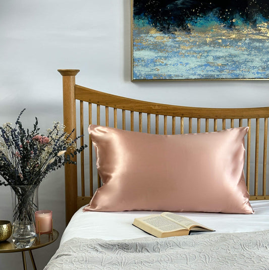 Silk Pillowcase in Rose Gold